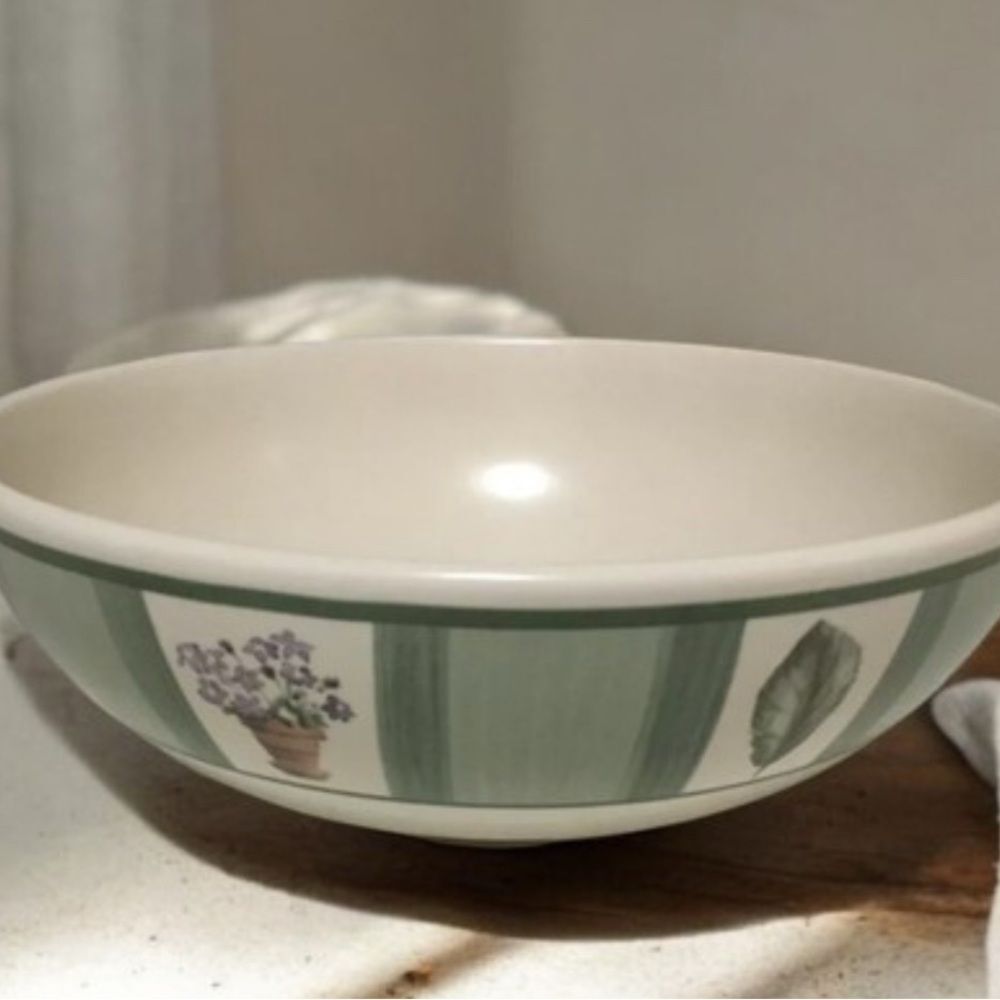PFALTZGRAFF PERENNIALS FLOWER GARDEN VEGETABLE SERVING BOWL 8 1/2" - Picture 6 of 6
